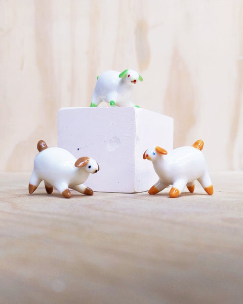 goatPIERROT Ceramic Art Toy [Tangerinepoint Puppy]