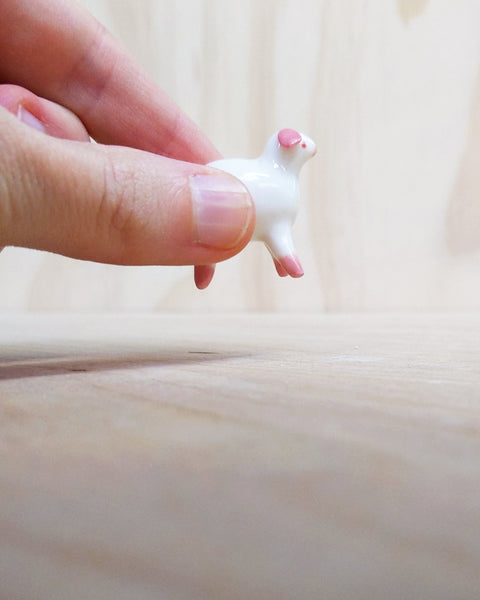 goatPIERROT Ceramic Art Toy [Pinkpoint Lamb]