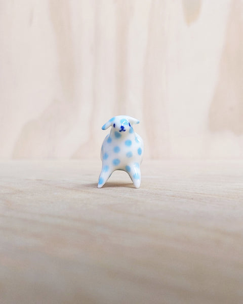 goatPIERROT Ceramic Art Toy [Polka Blue Puppy]