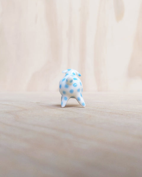 goatPIERROT Ceramic Art Toy [Polka Blue Puppy]