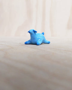 goatPIERROT Ceramic Art Toy [All Blue Puppy]