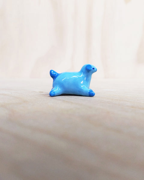 goatPIERROT Ceramic Art Toy [All Blue Puppy]