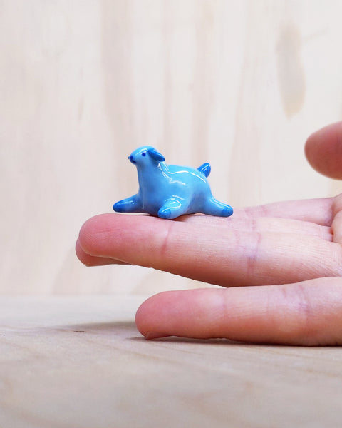 goatPIERROT Ceramic Art Toy [All Blue Puppy]