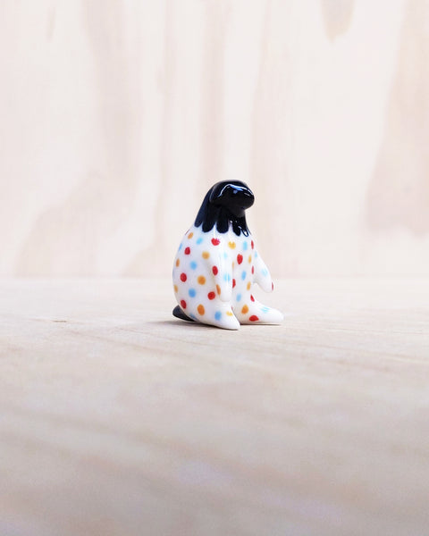 goatPIERROT Ceramic Art Toy [Polka Dot Party Sheep]