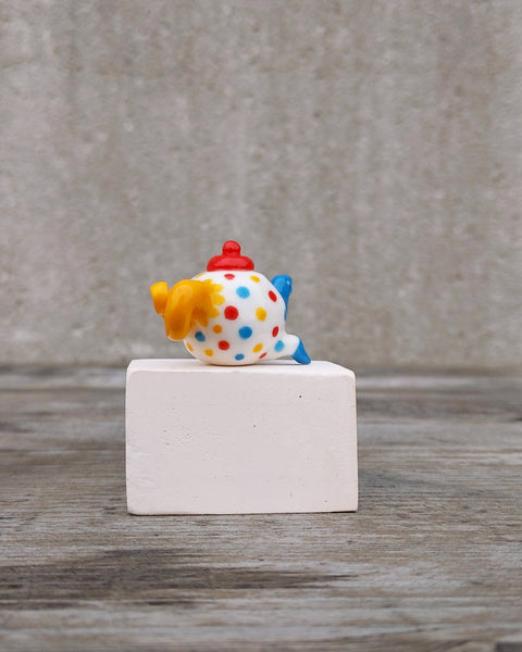 goatPIERROT Ceramic Art Toy [Teahorse in Primary Polka Dot]