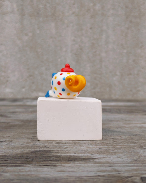 goatPIERROT Ceramic Art Toy [Teahorse in Primary Polka Dot]