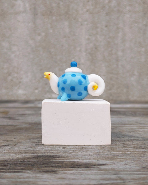 goatPIERROT Ceramic Art Toy [Teahorse in Blue]