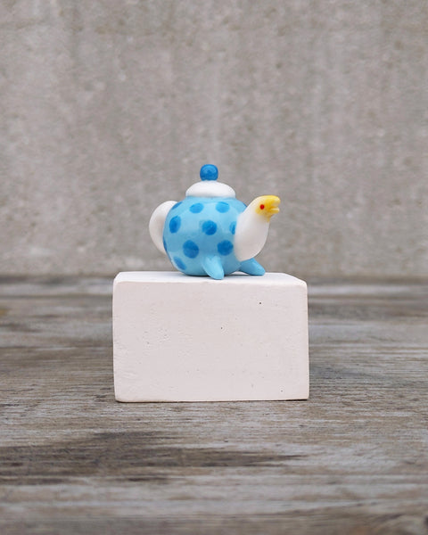 goatPIERROT Ceramic Art Toy [Teahorse in Blue]