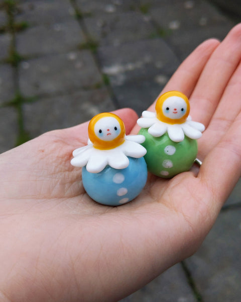 goatPIERROT Ceramic Art Toy [Birbauble BB24.066 + BB24.07: Chamomile, listed individually]