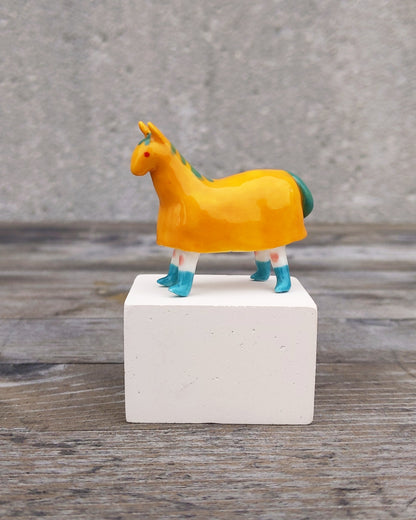 goatPIERROT Ceramic Art Toy [25.001: Pantomime Horse]