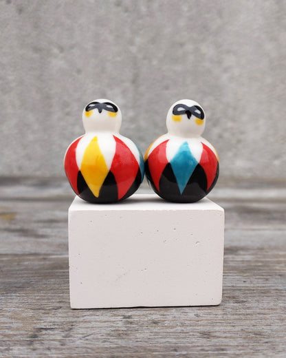 goatPIERROT Ceramic Art Toy [25.009+010: Arlecchino Birbauble, Two Available]