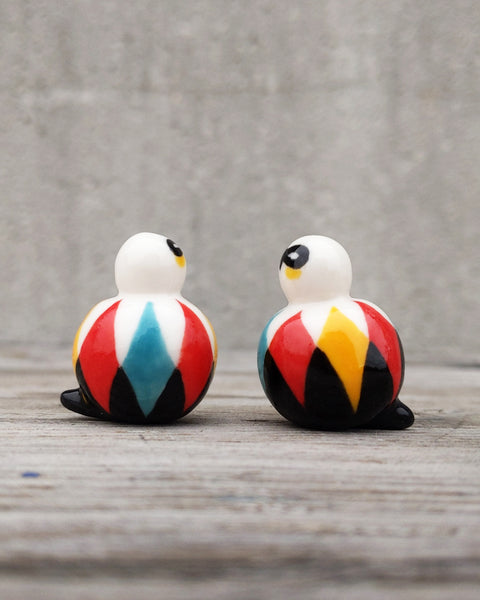 goatPIERROT Ceramic Art Toy [25.009+010: Arlecchino Birbauble, Two Available]