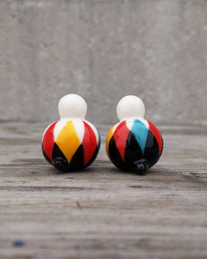 goatPIERROT Ceramic Art Toy [25.009+010: Arlecchino Birbauble, Two Available]