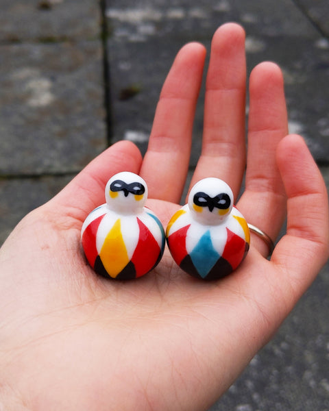 goatPIERROT Ceramic Art Toy [25.009+010: Arlecchino Birbauble, Two Available]