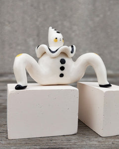 goatPIERROT Ceramic Art Toy [25.015: Pierrot Tinybirdman, Classic]