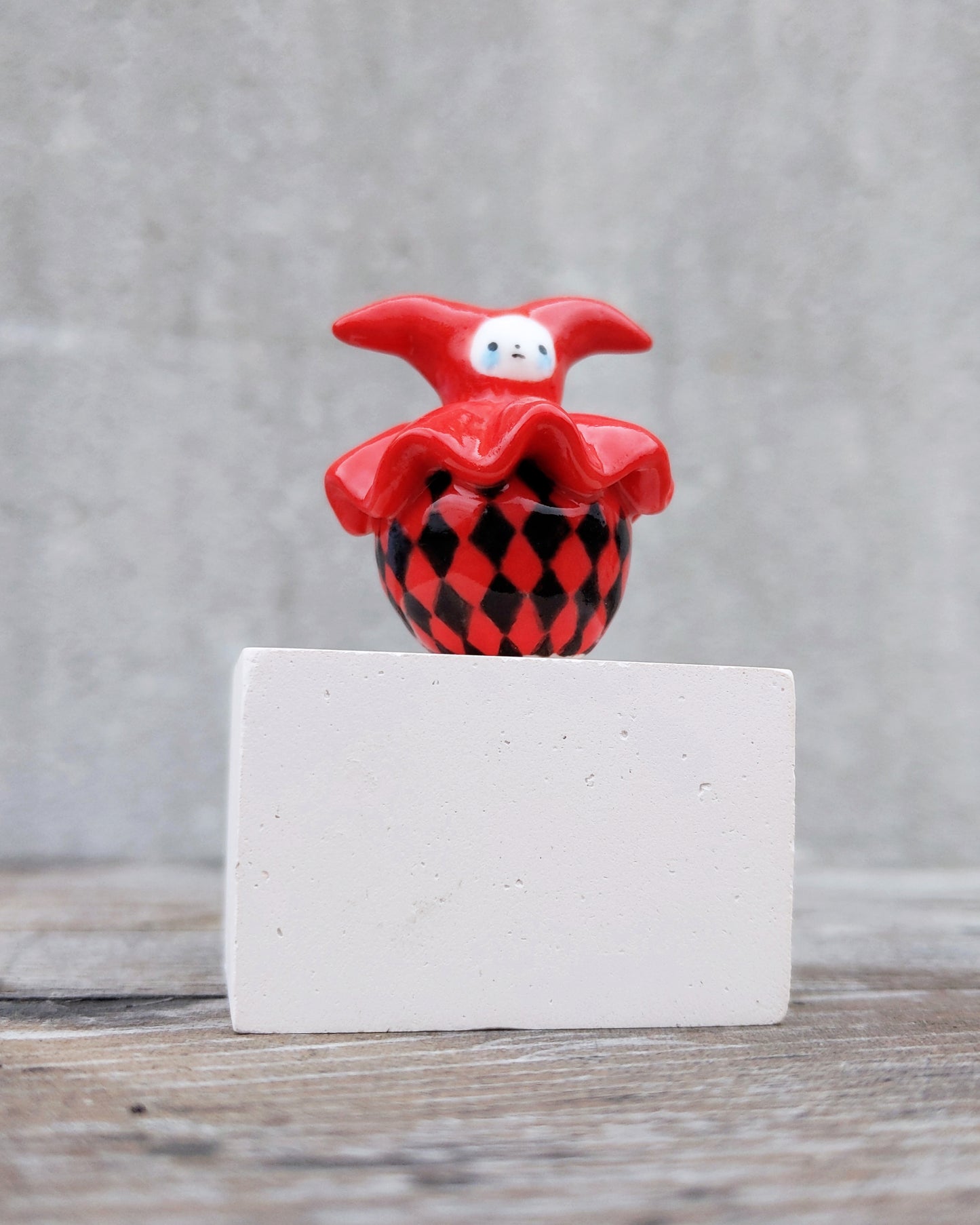 goatPIERROT Ceramic Art Toy [25.022: Buratino Arlekin]