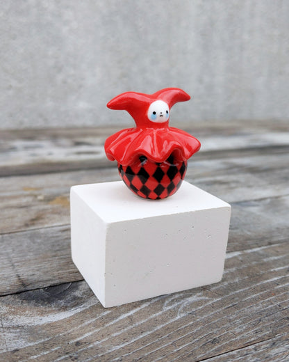 goatPIERROT Ceramic Art Toy [25.022: Buratino Arlekin]