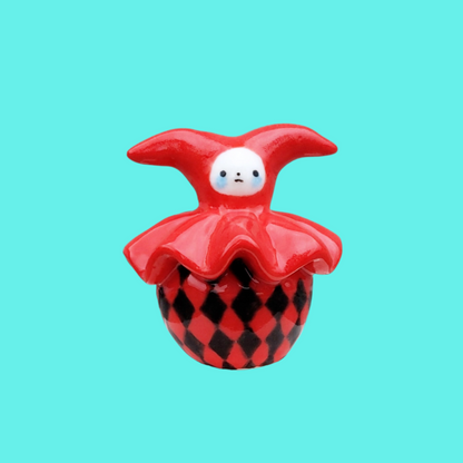 goatPIERROT Ceramic Art Toy [25.022: Buratino Arlekin]