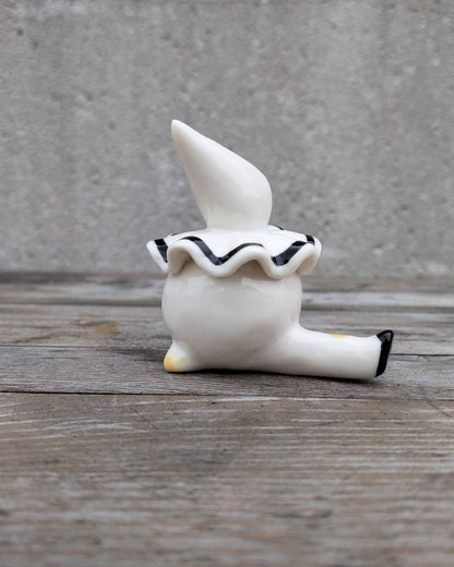 goatPIERROT Ceramic Art Toy [25.030: Large Chub Pierrot Tinybirdman, Minor Flaws]