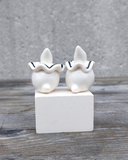 goatPIERROT Ceramic Art Toy [25.026 + 25.027: Pierrot Birbauble Duo, Set of Two]