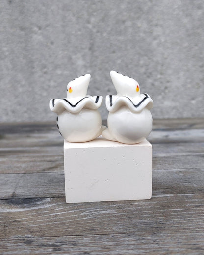 goatPIERROT Ceramic Art Toy [25.026 + 25.027: Pierrot Birbauble Duo, Set of Two]