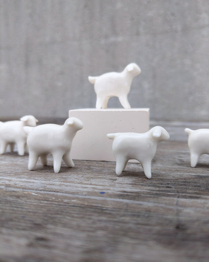 goatPIERROT Ceramic Art Toy [Spring Lambs, Tiny]