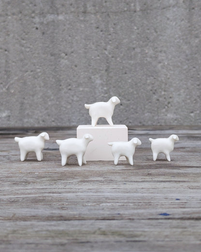 goatPIERROT Ceramic Art Toy [Spring Lambs, Tiny]