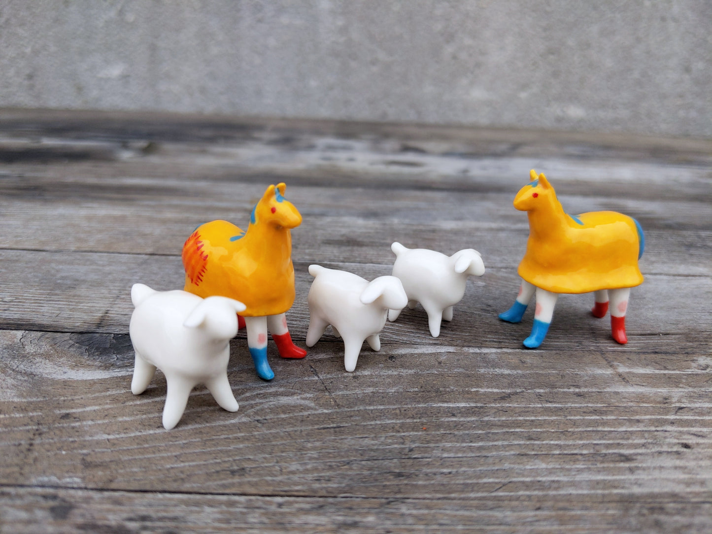 goatPIERROT Ceramic Art Toy [Spring Lambs, Tiny]