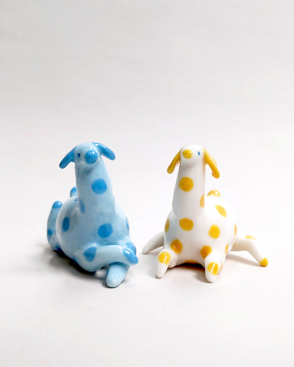 goatPIERROT Ceramic Art Toy [25.049 + 25.050: Large Camelopards, 4.5 cm tall, Listed Individually]