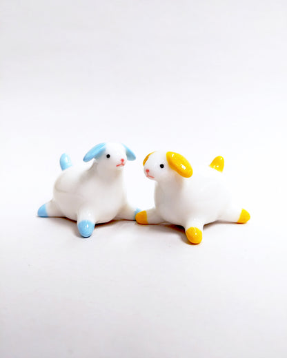 goatPIERROT Ceramic Art Toy [25.044 + 25.045: Large Pupnubbins, 4.25 cm long, Listed Individually]