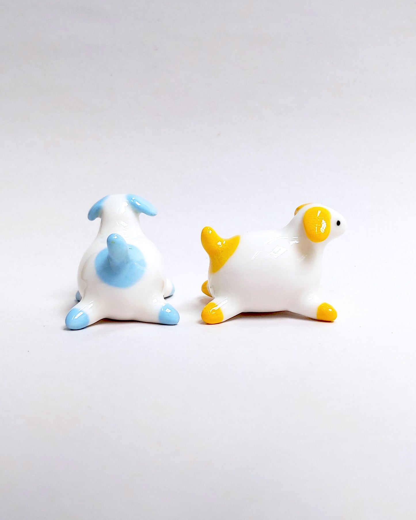 goatPIERROT Ceramic Art Toy [25.044 + 25.045: Large Pupnubbins, 4.25 cm long, Listed Individually]