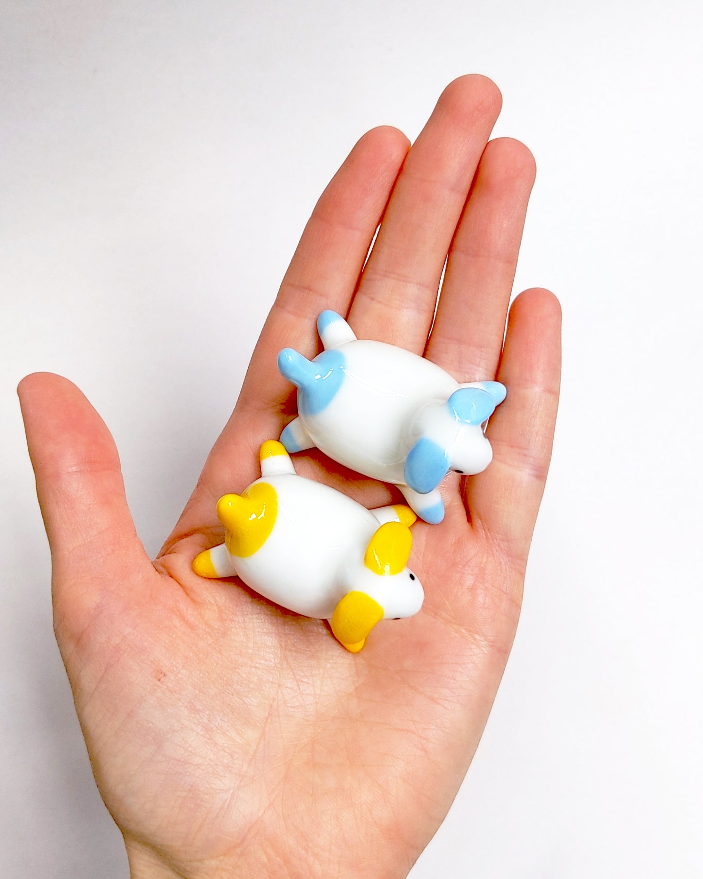 goatPIERROT Ceramic Art Toy [25.044 + 25.045: Large Pupnubbins, 4.25 cm long, Listed Individually]