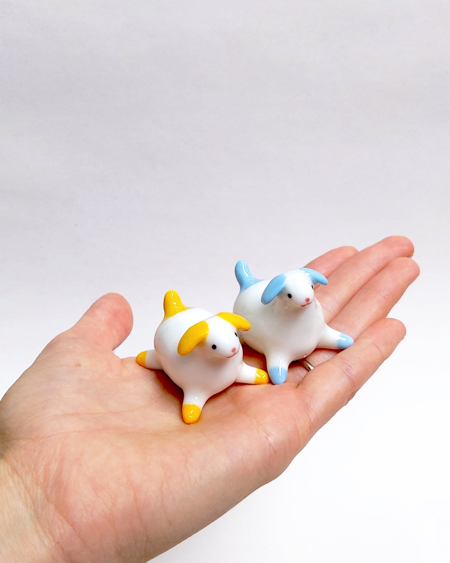 goatPIERROT Ceramic Art Toy [25.044 + 25.045: Large Pupnubbins, 4.25 cm long, Listed Individually]