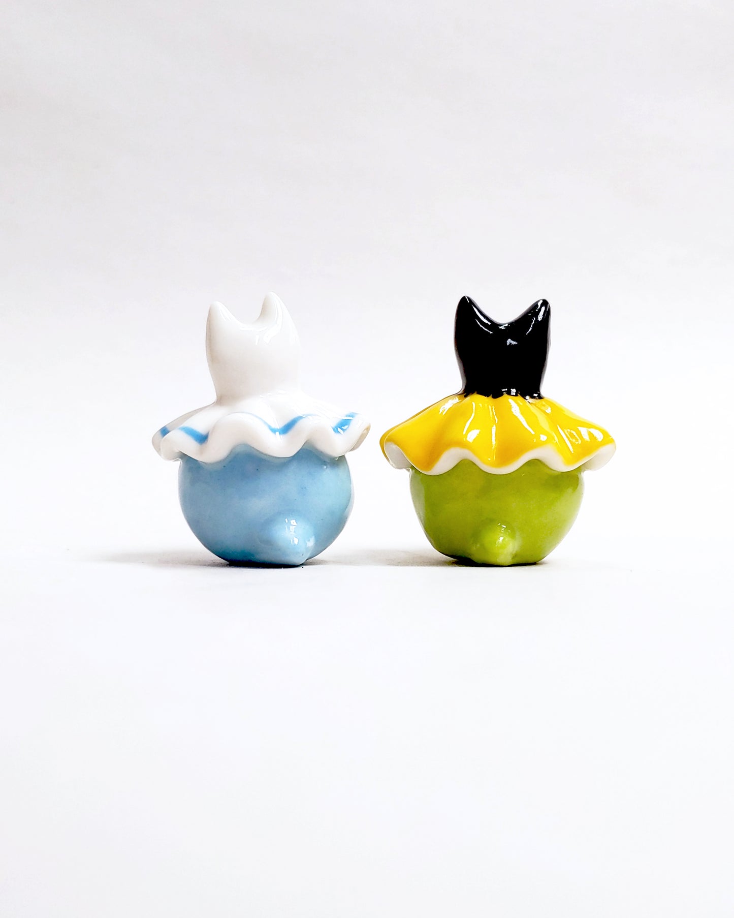 goatPIERROT Ceramic Art Toy [25.051 + 25.052: Cat Pierrots, Listed Individually]