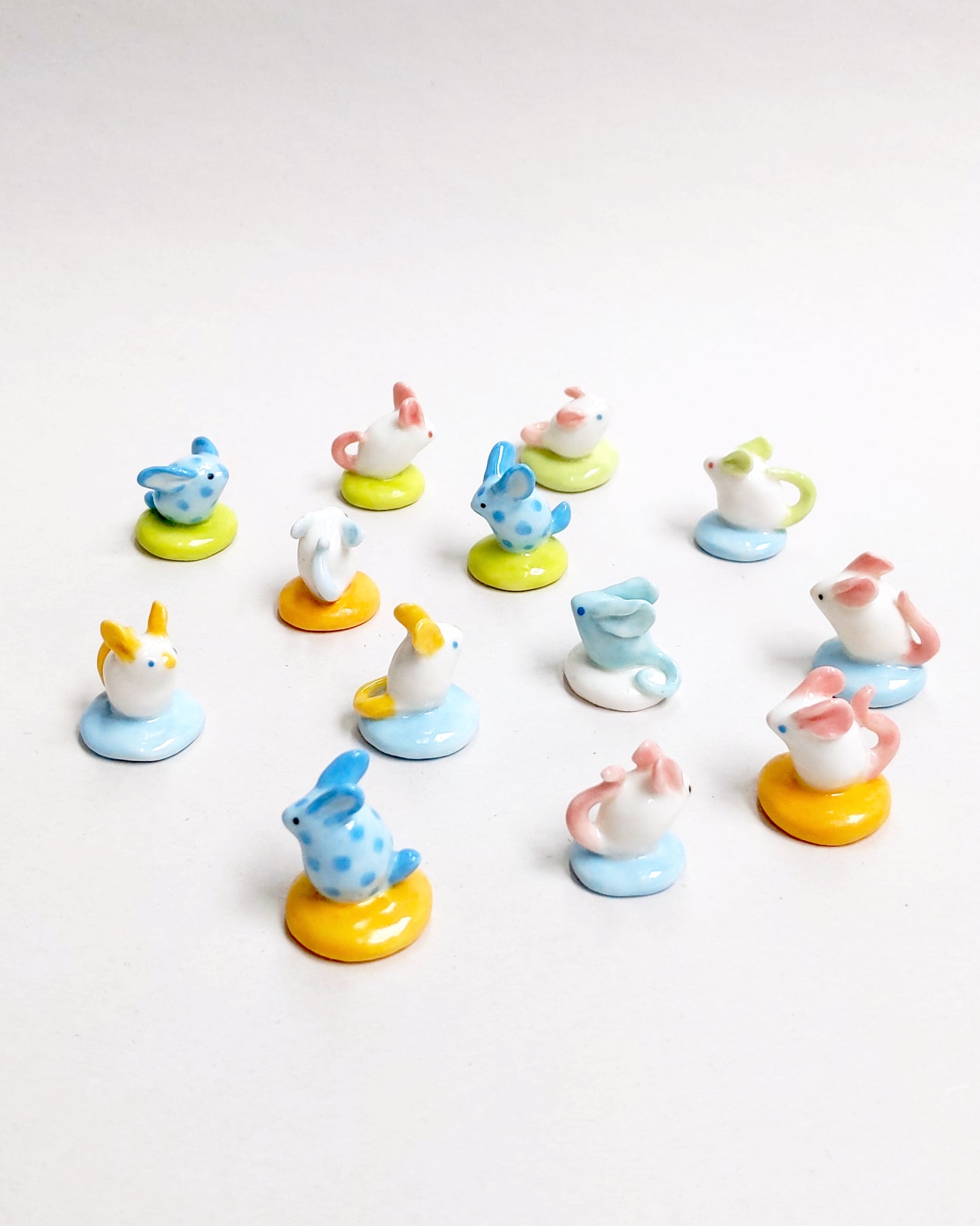 goatPIERROT Ceramic Art Toy [Mystery Mouse Batch #1: Random Design, 2cm tall]