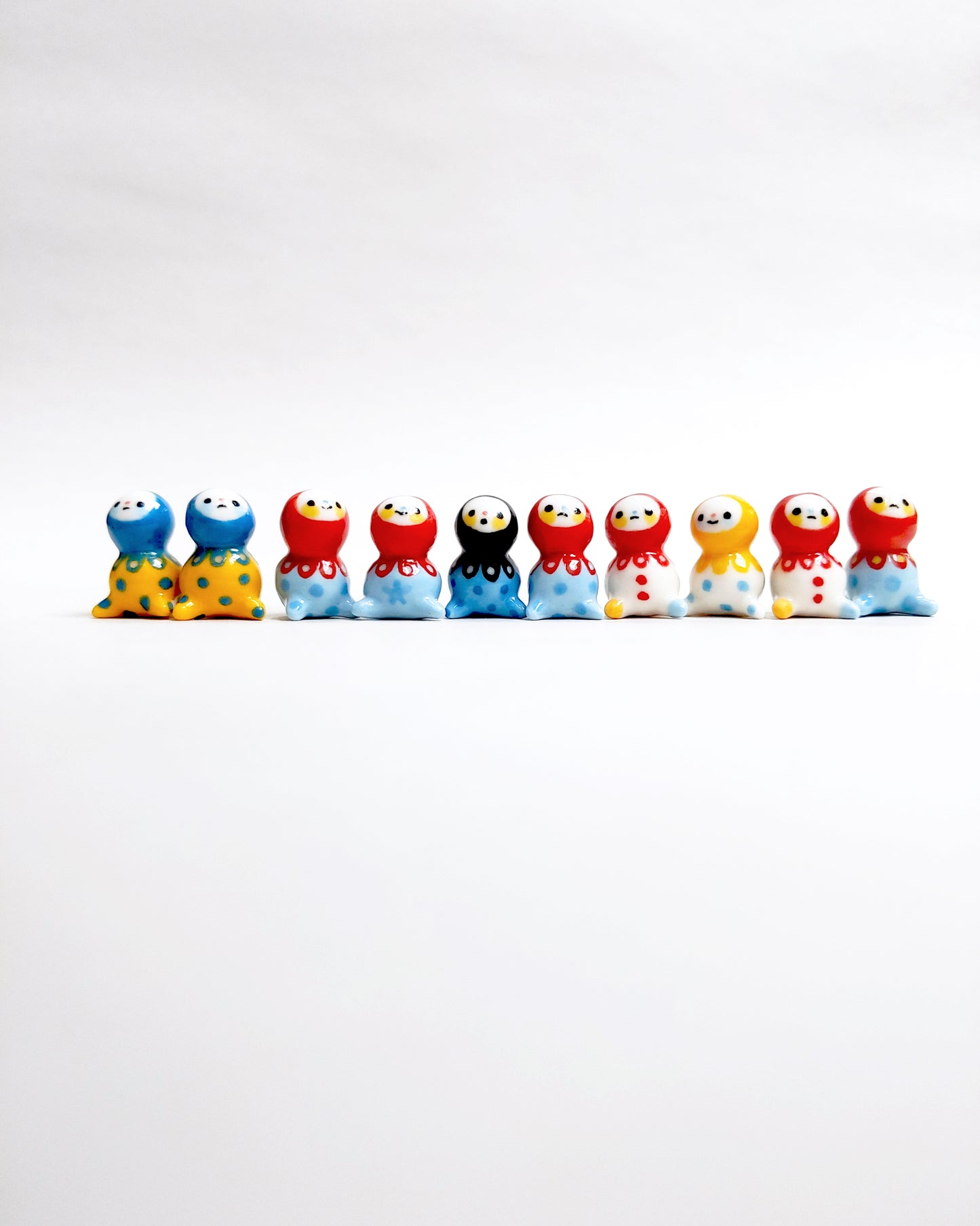 goatPIERROT Ceramic Art Toy [September 2025 Bobblenubbin Batch, 1.8 cm tall]