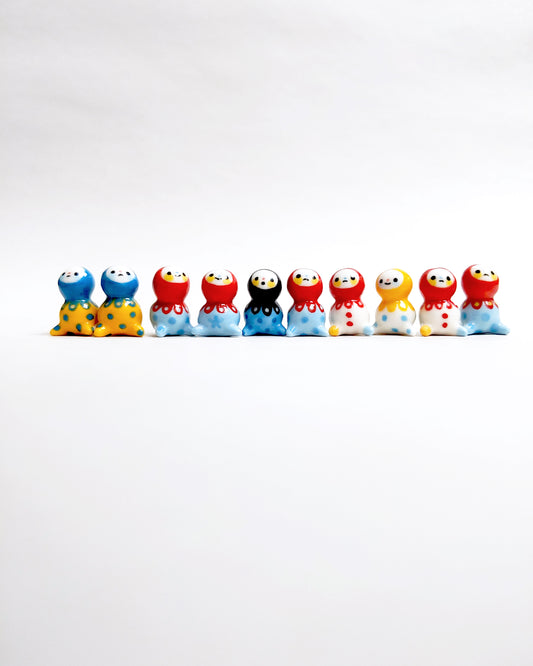 goatPIERROT Ceramic Art Toy [September 2025 Bobblenubbin Batch, 1.8 cm tall]