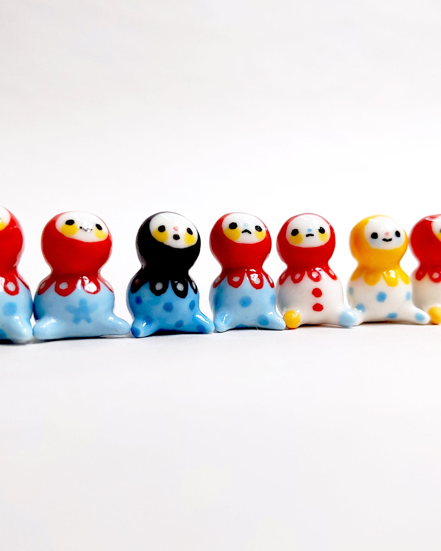 goatPIERROT Ceramic Art Toy [September 2025 Bobblenubbin Batch, 1.8 cm tall]