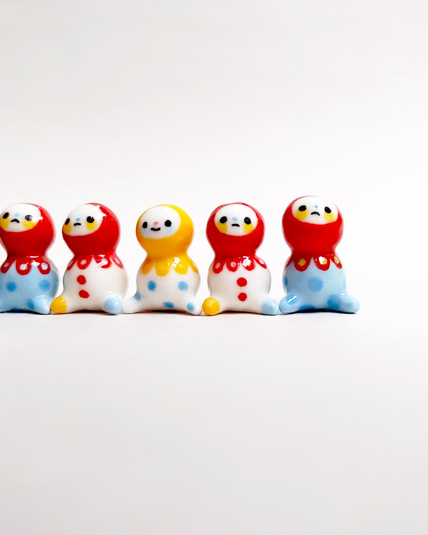 goatPIERROT Ceramic Art Toy [September 2025 Bobblenubbin Batch, 1.8 cm tall]