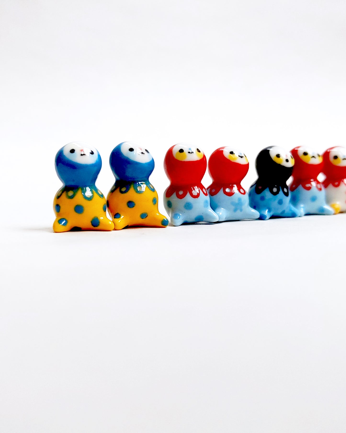 goatPIERROT Ceramic Art Toy [September 2025 Bobblenubbin Batch, 1.8 cm tall]