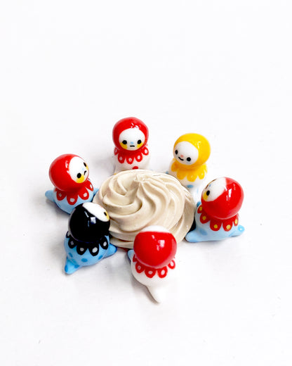 goatPIERROT Ceramic Art Toy [September 2025 Bobblenubbin Batch, 1.8 cm tall]