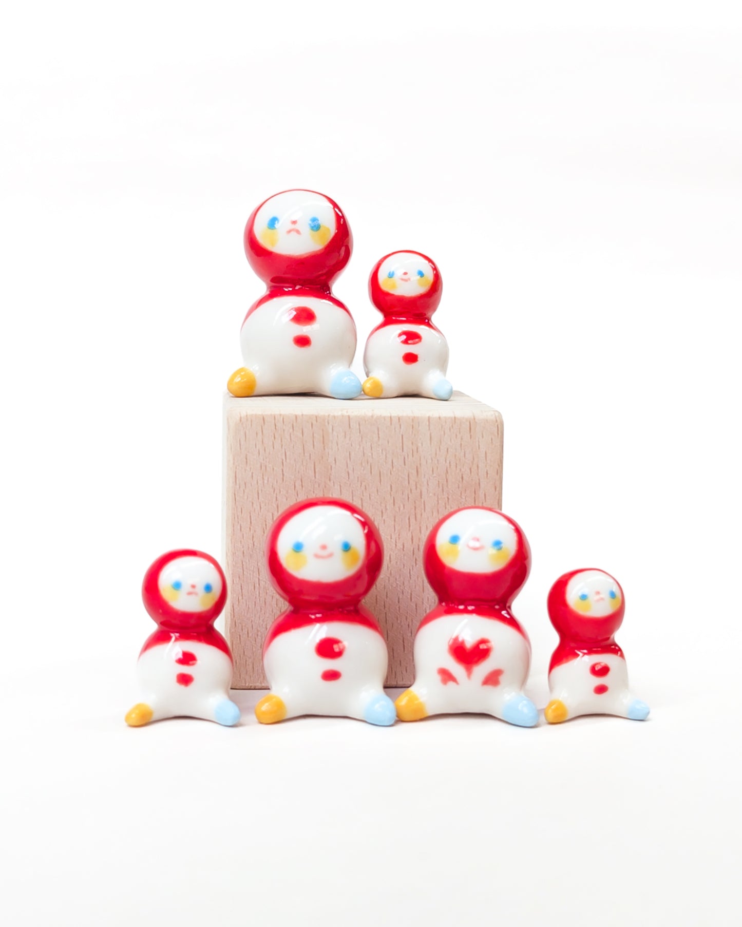 goatPIERROT Ceramic Art Toy [Classic Red Bobblenubbin Collection]