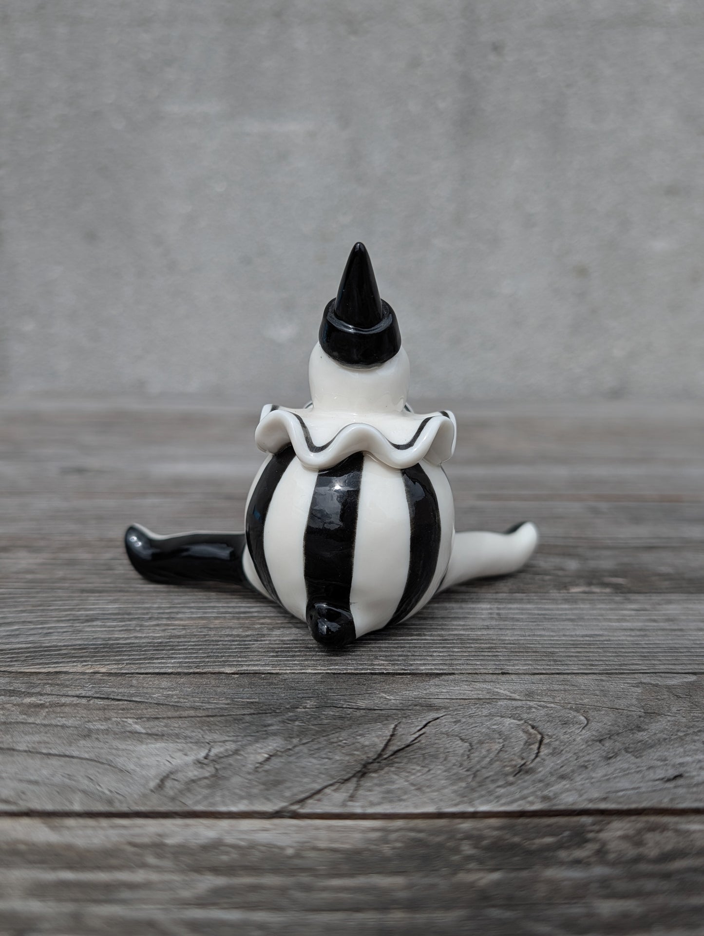 goatPIERROT Ceramic Art Toy [Holsomclown Tinybirdman, 3.5 inches tall]