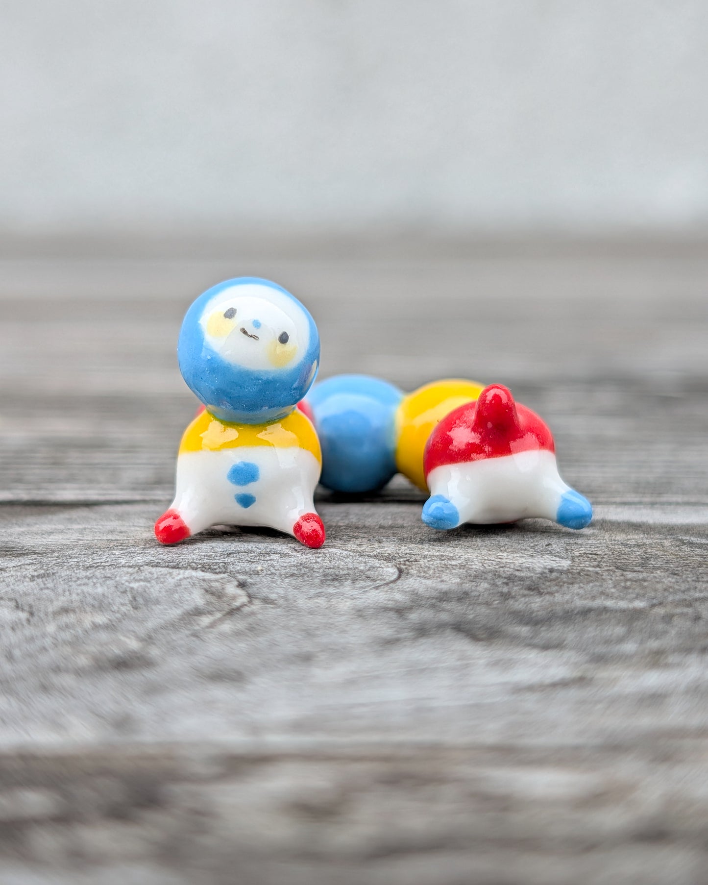 goatPIERROT Ceramic Art Toy [Weenie Bugglenubbins, just under 2cm tall]