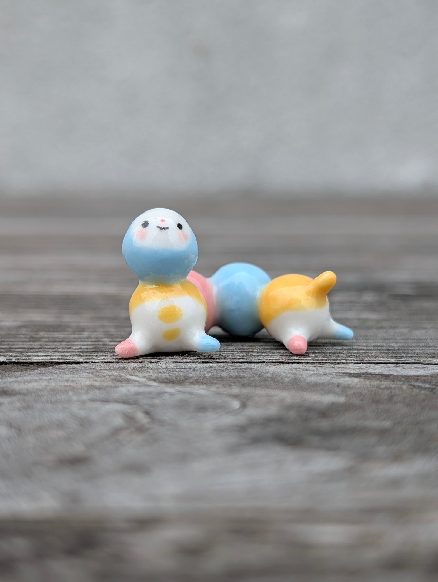 goatPIERROT Ceramic Art Toy [Weenie Bugglenubbins, just under 2cm tall]