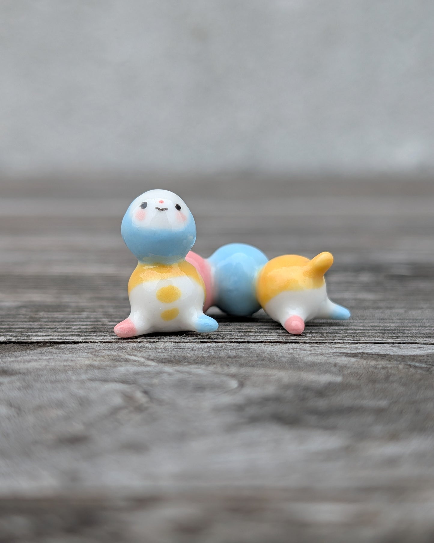goatPIERROT Ceramic Art Toy [Weenie Bugglenubbins, just under 2cm tall]