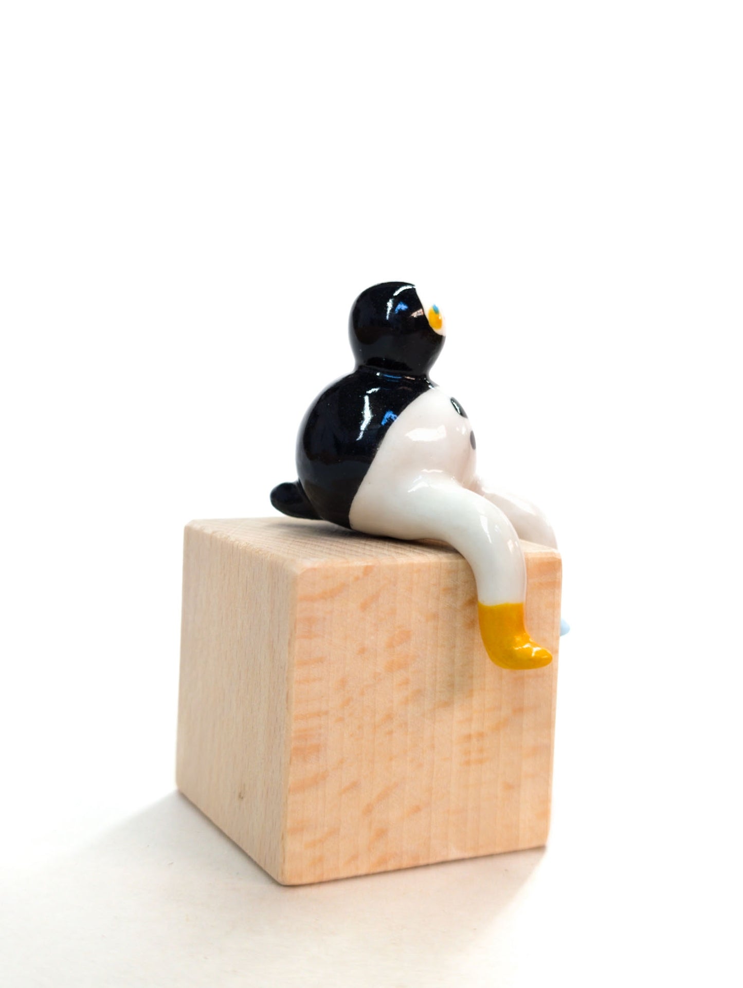 goatPIERROT Ceramic Art Toy [Classic Tinybirdman, Ledge Sitter]