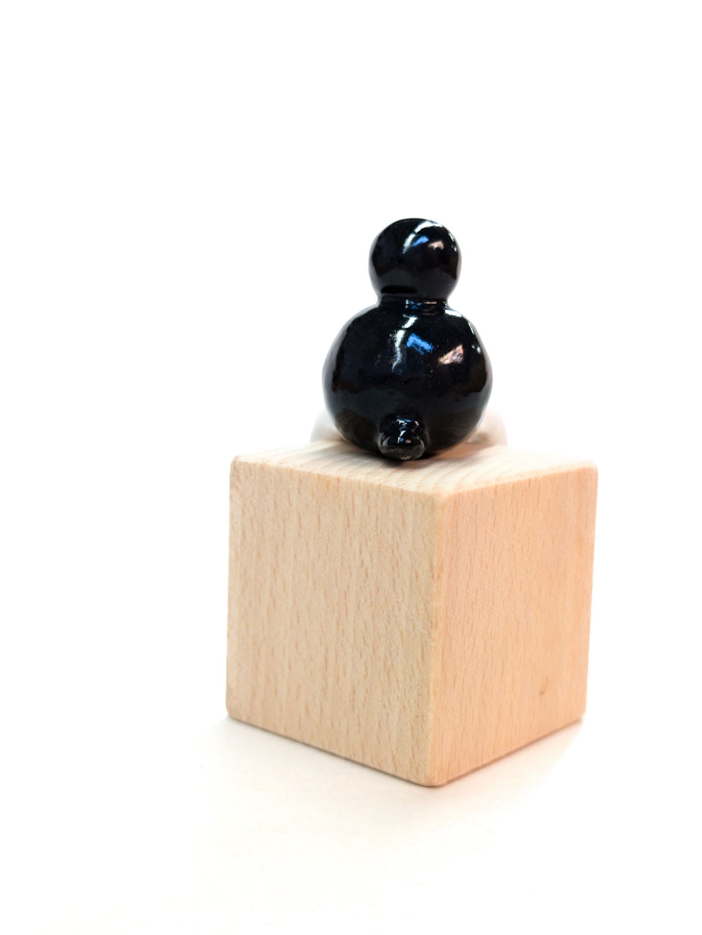goatPIERROT Ceramic Art Toy [Classic Tinybirdman, Ledge Sitter]