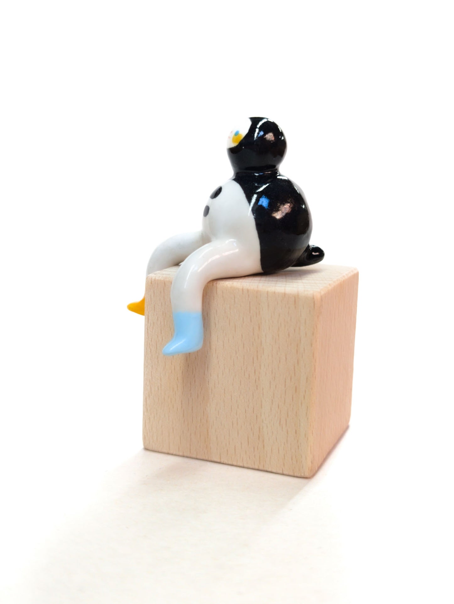 goatPIERROT Ceramic Art Toy [Classic Tinybirdman, Ledge Sitter]