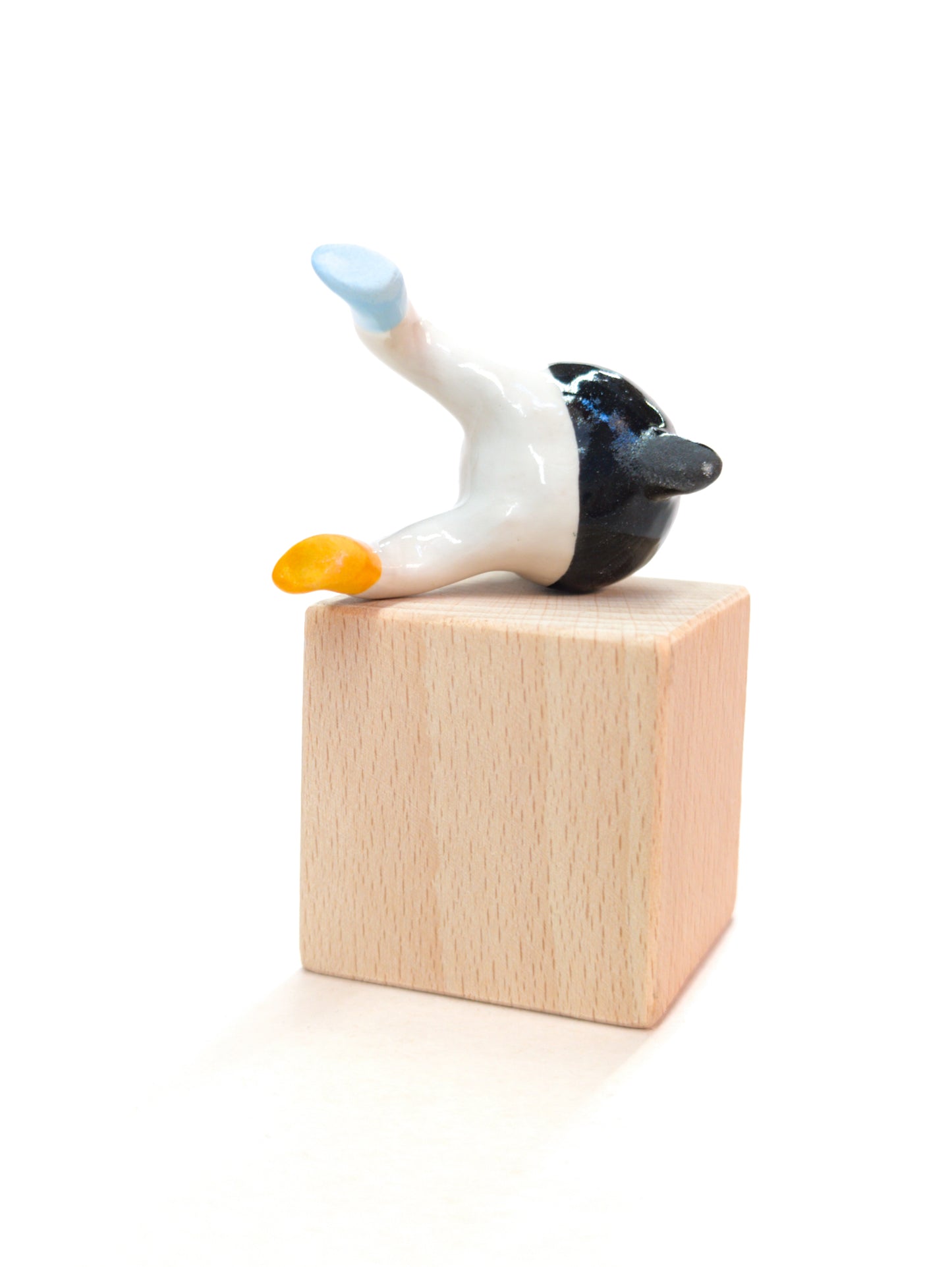 goatPIERROT Ceramic Art Toy [Classic Tinybirdman, Ledge Sitter]